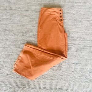 Frayed Hem Button Fly Jeans by i.e. Relaxed